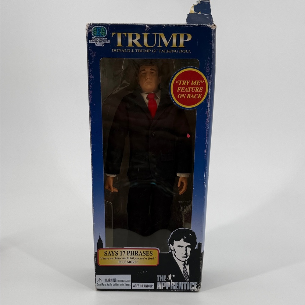 Trump Talking Doll - Black Suit with Red Tie